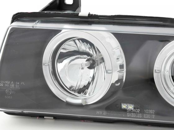 Scheinwerfer Set BMW 3er Coupe Typ E36 92-98 schwarz Scheinwerfer Set BMW 3er Coupe Typ E36 92-98 schwarz